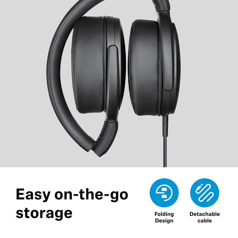  [AUSTRALIA] - Sennheiser HD 400S - Over-Ear Headphone with Smart Remote, Black Closed