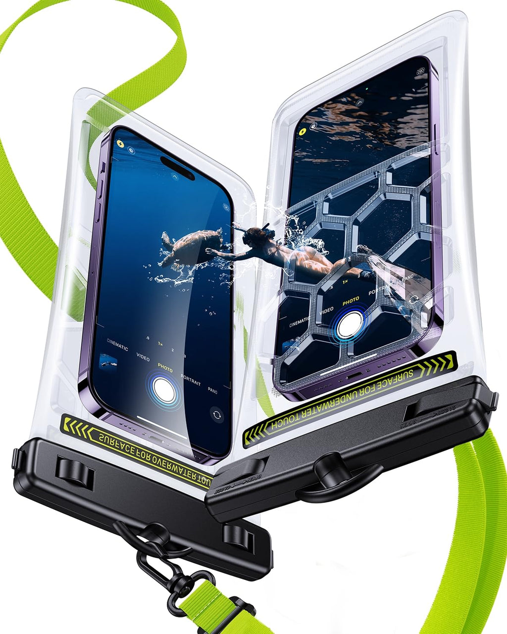 [AUSTRALIA] - Humixx Universal Waterproof Phone Pouch Floating, Waterproof Case, Waterproof Snorkeling Clear Phone Dry Bag Case with Lanyard for iPhone 14 13 12 11 Samsung Google Up to 7.0''[1 Pack]