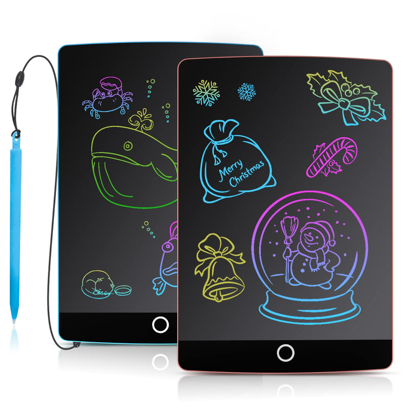  [AUSTRALIA] - 2 Pack LCD Writing Tablet, 8.5 Inch Electronic Drawing Pad, Colorful Toddler Doodle Board,Educational Learning Gifts for Kids Age 3 4 5 6 7 8 Years Old Girls Boys (Blue+Pink) LightBlue+Pink