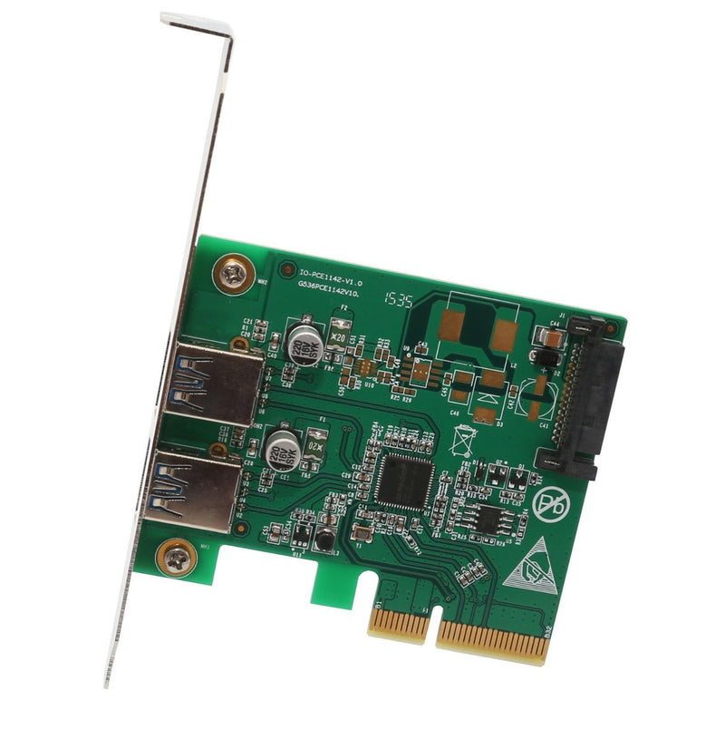  [AUSTRALIA] - I/O Crest 2 Port PCI Express x1 (PCIe) SuperSpeed USB 3.0 Card Adapter with UASP - SATA Power - Renesas Chipset 2 Port USB 3.0 PCIe x4 - SATA Powered