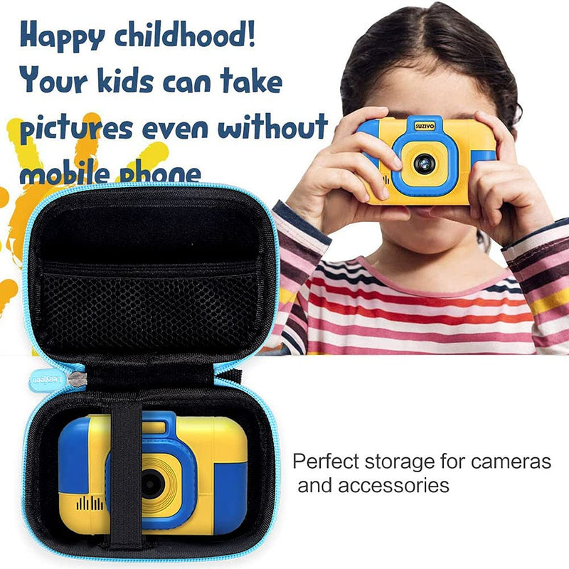 Leayjeen Camera Case Compatible with SUZIYO,ASIUR,Aeurnphe,PandyCare Kids Camera Digital Video Camcorder Dual Lens,Best Birthday Toys Gifts(Case Only)(Blue) blue - LeoForward Australia