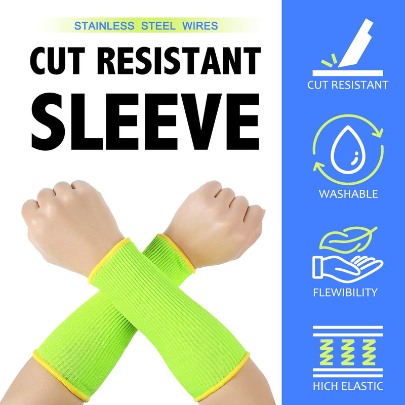  [AUSTRALIA] - 4 Pair Cut Burn Resistant Sleeve Arm Guard Anti Abrasion Forearm Compression Cover Protector for Men Women Vivid Colors