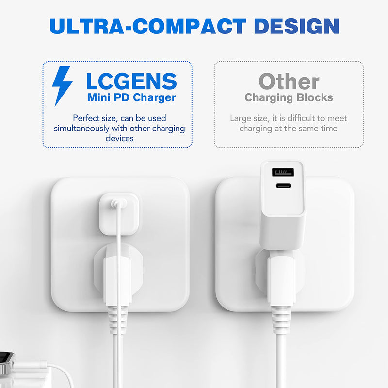  [AUSTRALIA] - [2021 New] iPhone 13 12 Fast Charger, 2-Pack 20W Mini Type USB C Fast Block Charger, PD Power Adapter Plug Charger for iPhone 13/13 Mini/13 Pro/13 Pro Max/12, iPad/iPad Mini/iPad Pro, Pixel and More
