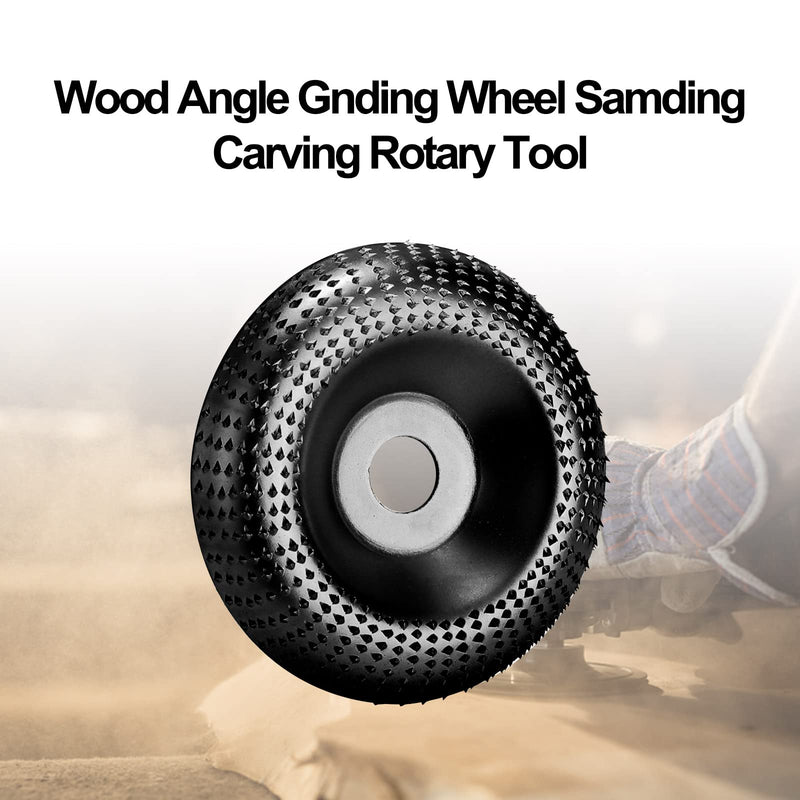  [AUSTRALIA] - Wood Carving Disc for Angle Grinder 4 Inch for Carpentry Angle Grinder Wood Grinding Wheel Rotary Disc Sanding Wood Carving Abrasive Disc Tools