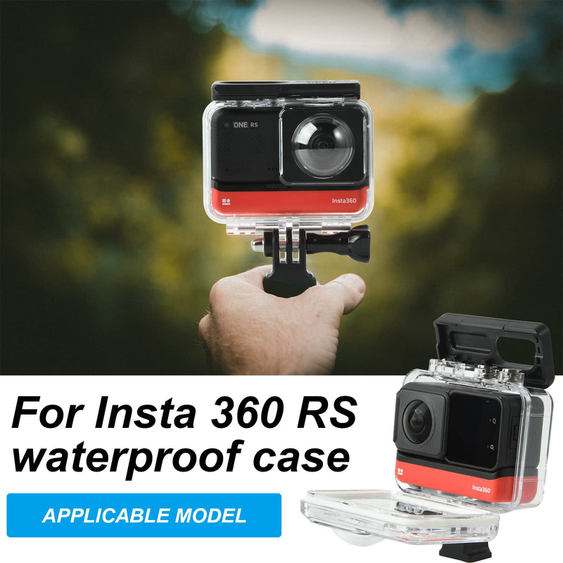  [AUSTRALIA] - Waterproof Housing Case for Insta360 ONE RS 360° Lens Edition, Underwater Diving Protective Shell 30M/98FT with Bracket Accessories