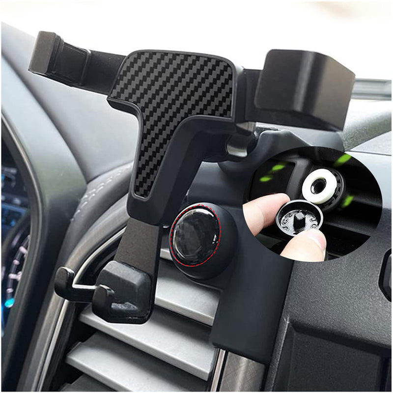  [AUSTRALIA] - ITrims Car Phone Holder for Ford F-150 F150 2015-2020, Car Air Vent Cell Phone Holder Cradles Mount Compatible for iPhone 11 pro/11 pro max/XS/XR/X/8/7, Galaxy, Moto and Most Smartphones Carbon Fiber