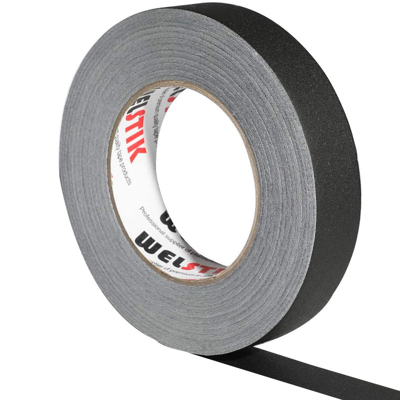  [AUSTRALIA] - WELSTIK Gaffer Tape 1 Inch Black 1" X 60 Yards-Heavy Duty Gaffers Tape for Cables,Photography,Theater Stage Setup,Interior Design,Residue Free,Non Reflective,Easy to Tear 1"X 60 Yards