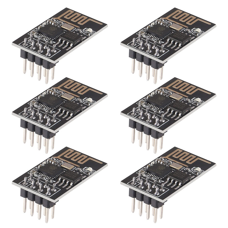  [AUSTRALIA] - ACEIRMC 6pcs ESP8266 ESP-01S WiFi Serial Transceiver Module with 1MB Flash DIP-8 3-6V Compatible with Arduino