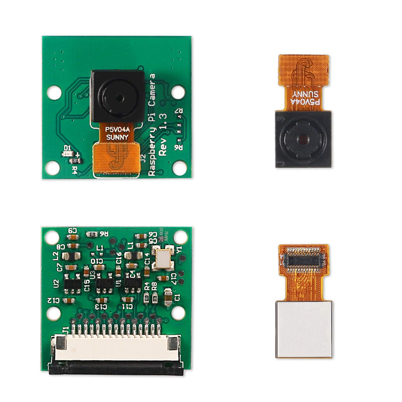  [AUSTRALIA] - ALMOCN 5 Megapixels Camera Module for Raspberry Pi 1080P HD OV5647 Sensor with 15cm and 100cm Pin Ribbon Cable for Raspberry Pi Model A/B/B+, Pi 2B and Raspberry Pi 3B 3B+, Pi 4B