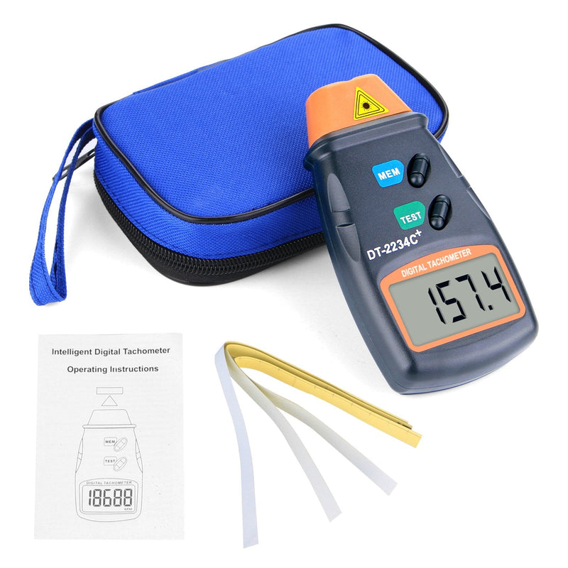  [AUSTRALIA] - FITNATE Professional Digital Tachometer, Non-Contact Digital Laser Photo Tachometer