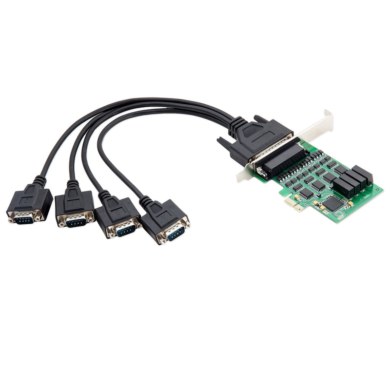  [AUSTRALIA] - IO Crest 4 Port RS-232 Serial PCIe 2.0 X1 Controller Card Components SI-PEX15042