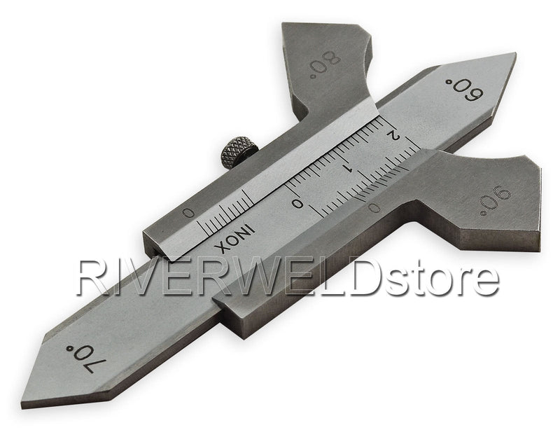  [AUSTRALIA] - RIVERWELD welding seam gauge seam gauge measuring range 20mm 60°,80°,90° professional welding seam gauge