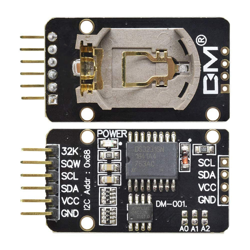  [AUSTRALIA] - DS3231 RTC Module, diymore 3PCS DS3231 AT24C32 Real Time Clock Module with 10cm Cable Without Battery Black