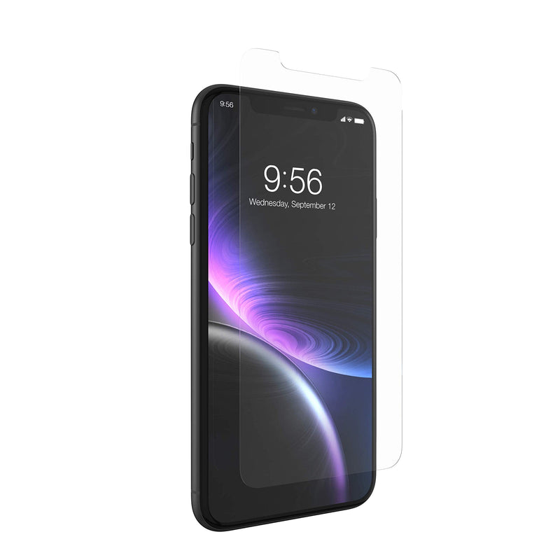  [AUSTRALIA] - ZAGG InvisibleShield Glass+ Screen Protector – High-Definition Tempered Glass for the Apple iPhone XR – Impact & Scratch Protection