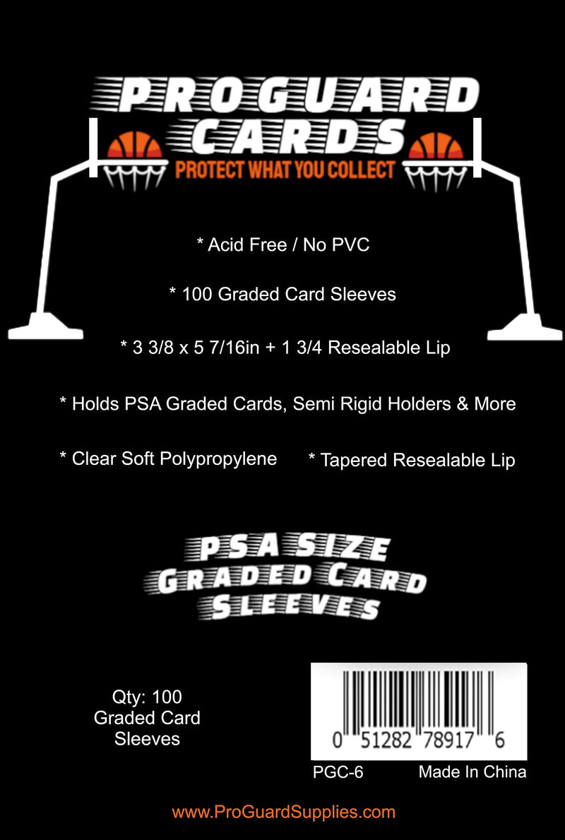  [AUSTRALIA] - PSA Perfect Fit Sleeves 100 Graded Card Sleeves for PSA Slabs & More