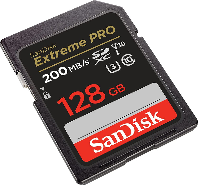  [AUSTRALIA] - SanDisk Extreme Pro 128GB UHS-I SDXC Memory Card Works with Sony EOS R100 and Fujifilm X-S20 Mirrorless Cameras (SDSDXXD-128G-GN4IN) U3 V30 4K Bundle with (1) Everything But Stromboli SD Card Reader