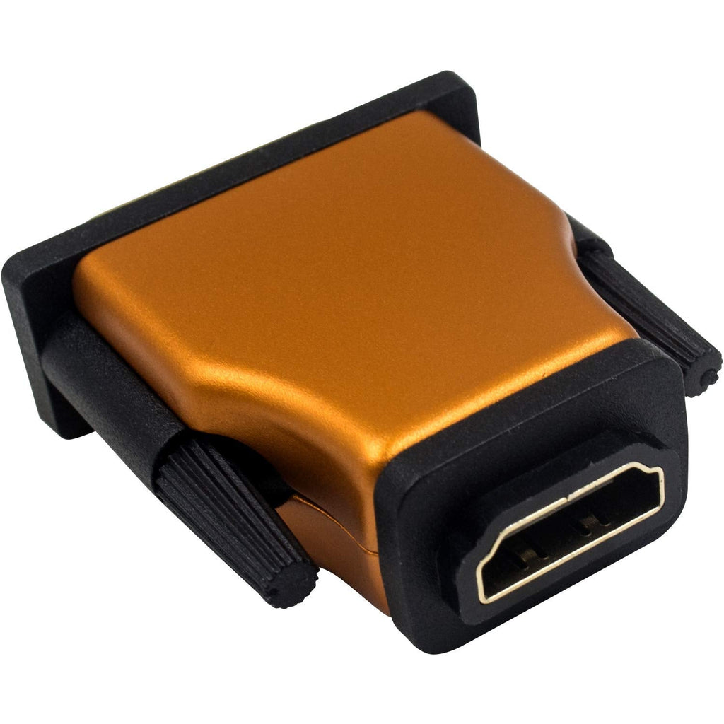  [AUSTRALIA] - Duttek DVI to HDMI Adapter, HDMI to DVI Adapter, Bidirectional DVI (DVI-D) Male to HDMI Female Adapter with Gold-Plated 1080P Full HD Converter Orange
