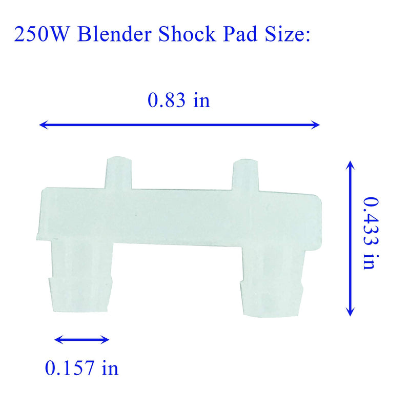  [AUSTRALIA] - LONYE Rubber Bushing Shock Pad Fit for 250W Magic Bullet MB1001 Blender Juicer Mixer(Pack of 6)
