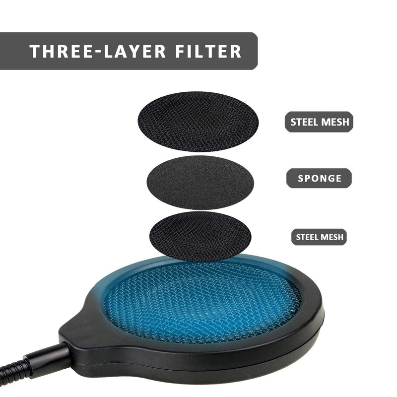  [AUSTRALIA] - Snowball Mic Pop Filter - 4 Inch 3 Layers Windscreen with Flexible 360° Gooseneck Clip Compatible with Blue Snowball Microphone to Improve Sound Quality by YOUSHARES