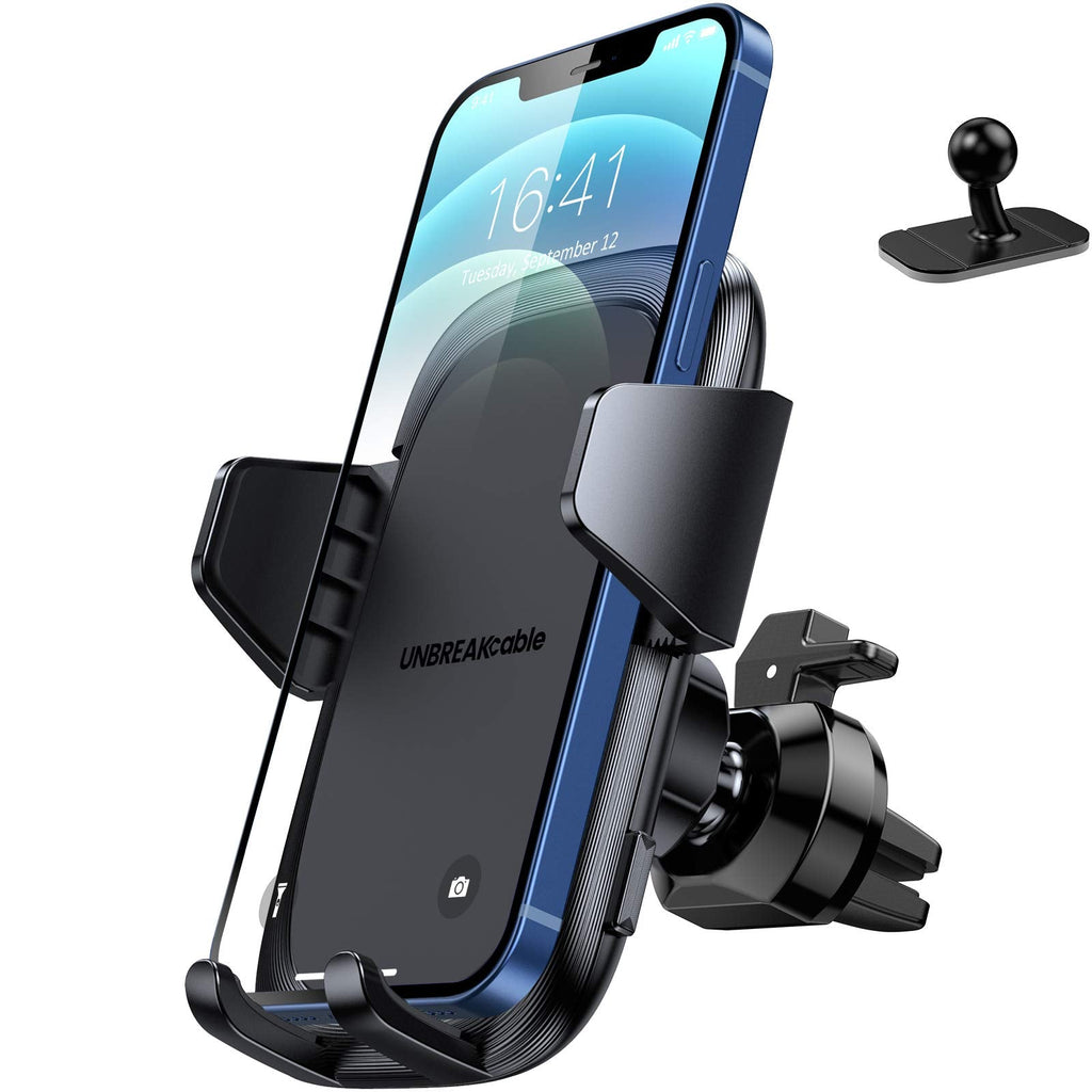  [AUSTRALIA] - UNBREAKcable Car Phone Holder Mount, Air Vent Car Phone Mount [360 Degree Rotation] for Apple iPhone 14 13 12 11 Pro Max Mini XR XS X SE 8 7 6S 6 Plus, Galaxy S22 S21 S20 S10 S9, LG, Sony, Oneplus