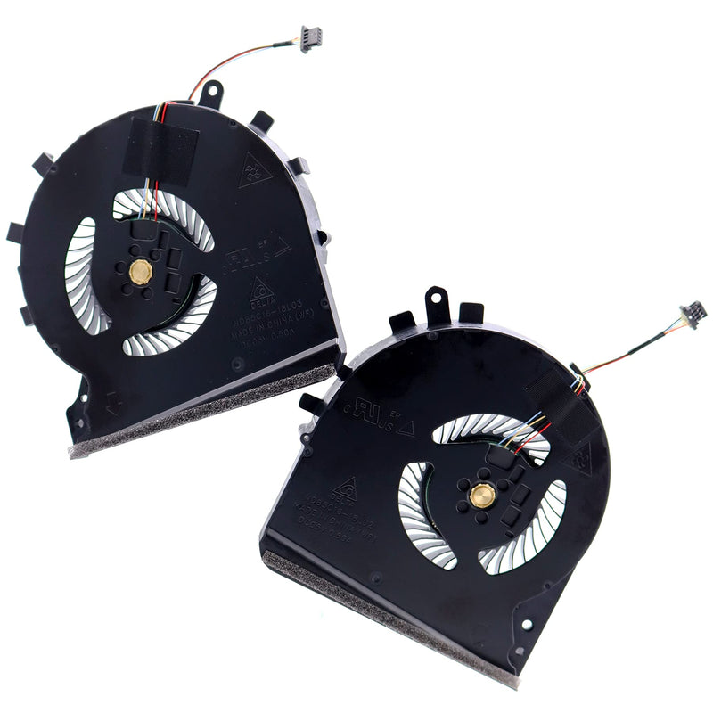  [AUSTRALIA] - Deal4GO CPU Cooling Fan L56900-001 w/GPU Fan Cooler L57170-001 Set for HP Pavilion 15-DK 15-DK000 15-DK0010TX 15-DK006WM TPN-C141 CPU w/ GPU Cooling Fan set