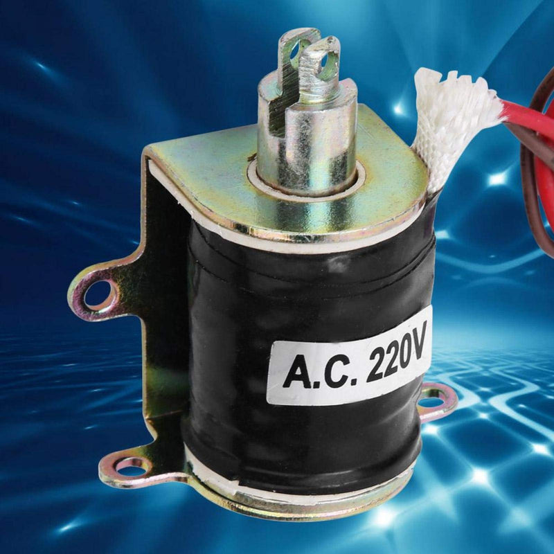  [AUSTRALIA] - AC Electromagnet - SAL-02 AC Solenoid Electromagnet Mechanical Electromagnet 220VAC 3N 10mm Stroke Push-Pull Open Frame AC Solenoid Electromagnet Electronic Components