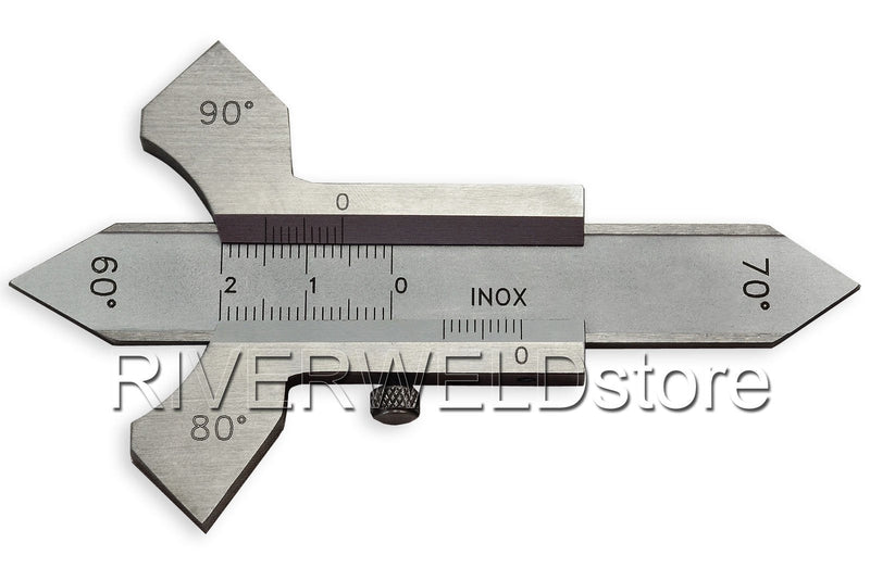  [AUSTRALIA] - RIVERWELD welding seam gauge seam gauge measuring range 20mm 60°,80°,90° professional welding seam gauge