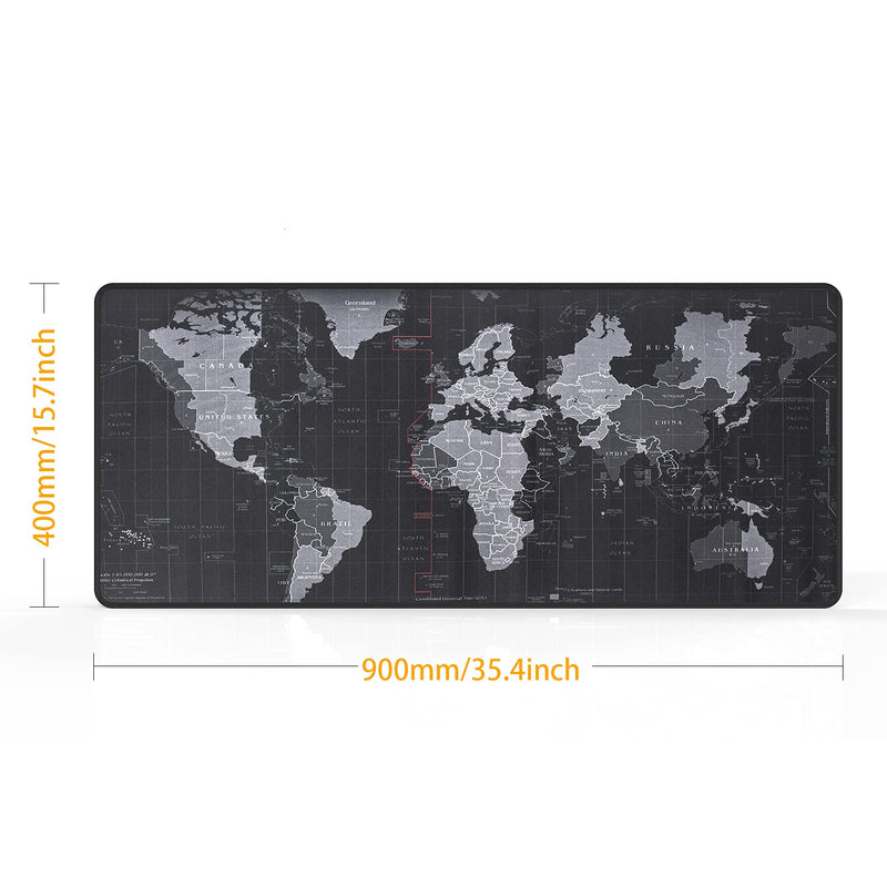 HD Map Gaming Mouse Pad,XX Large Mouse Pads 35.4X15.74 in Extended Computer Mouse Mat for Wireless Mouse Keyboard with Stitched Edges,Waterproof,Non-Slip Base,Mousepads for Office Home Game Lovers 1PCS XX-Large(35.4" x 15.7")HD Map - LeoForward Australia