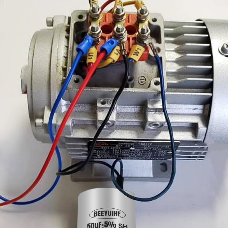  [AUSTRALIA] - BEEYUIHF CBB60 motor capacitor 25µF 450V capacitor 50/60Hz starting capacitor 25UF motor running capacitor plug M8 for electric motor 45 x 95 mm 25µF / 25uF