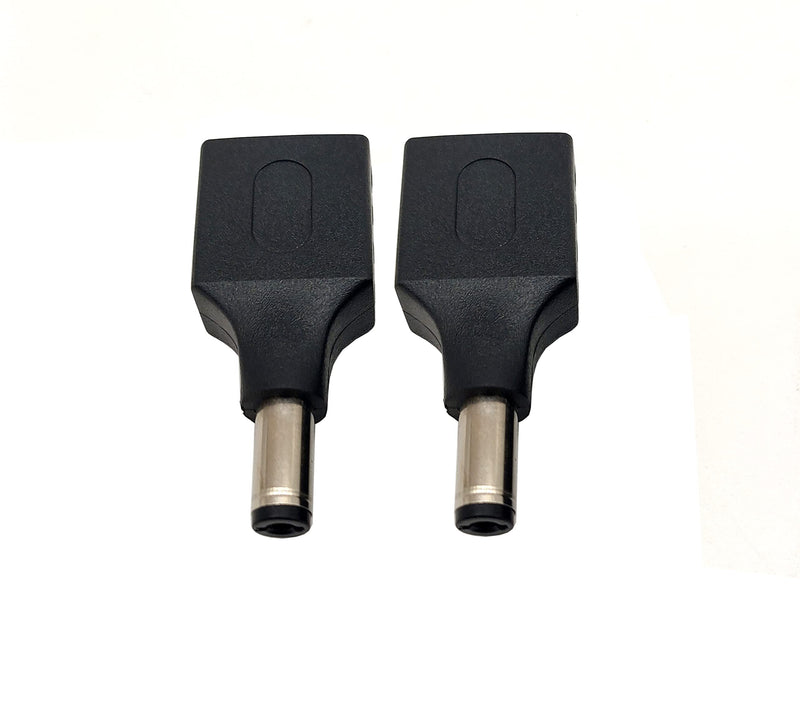  [AUSTRALIA] - USB to DC Power Adapter, Traodin USB A 2.0 Female to DC 5.5x2.1mm Male 5V Connector Power Charging Adapter for USB A Charging Device and for Laptop PC (2Pcs) (USB F/5.52.1 M)