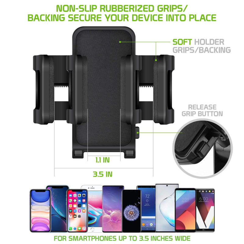 Cellet Universal Smartphone 360 Adjustable Cup Holder Mount, Hands Free Automobile Cradle Compatible with Apple iPhone Xs Max XR 8 Plus, Galaxy S10 S10e S10Plus, S9 S9Plus Note 9, GPS (6in Neck) 6in Neck - LeoForward Australia