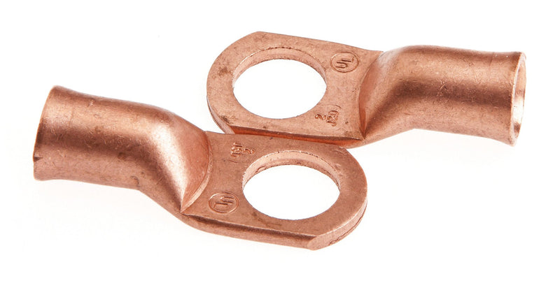  [AUSTRALIA] - Forney 60106 Copper Cable Lugs, Number 2 Cable with 1/2-Inch Stud Size, 2-Pack