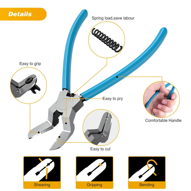 GOOACC Mutipurpose Diagonal Cutting Pliers,Stainless Steel Car Push Retainer Rivet Trim Clip Pry Puller,Rivets Assortments Fastener Cutter Puller Tool - LeoForward Australia