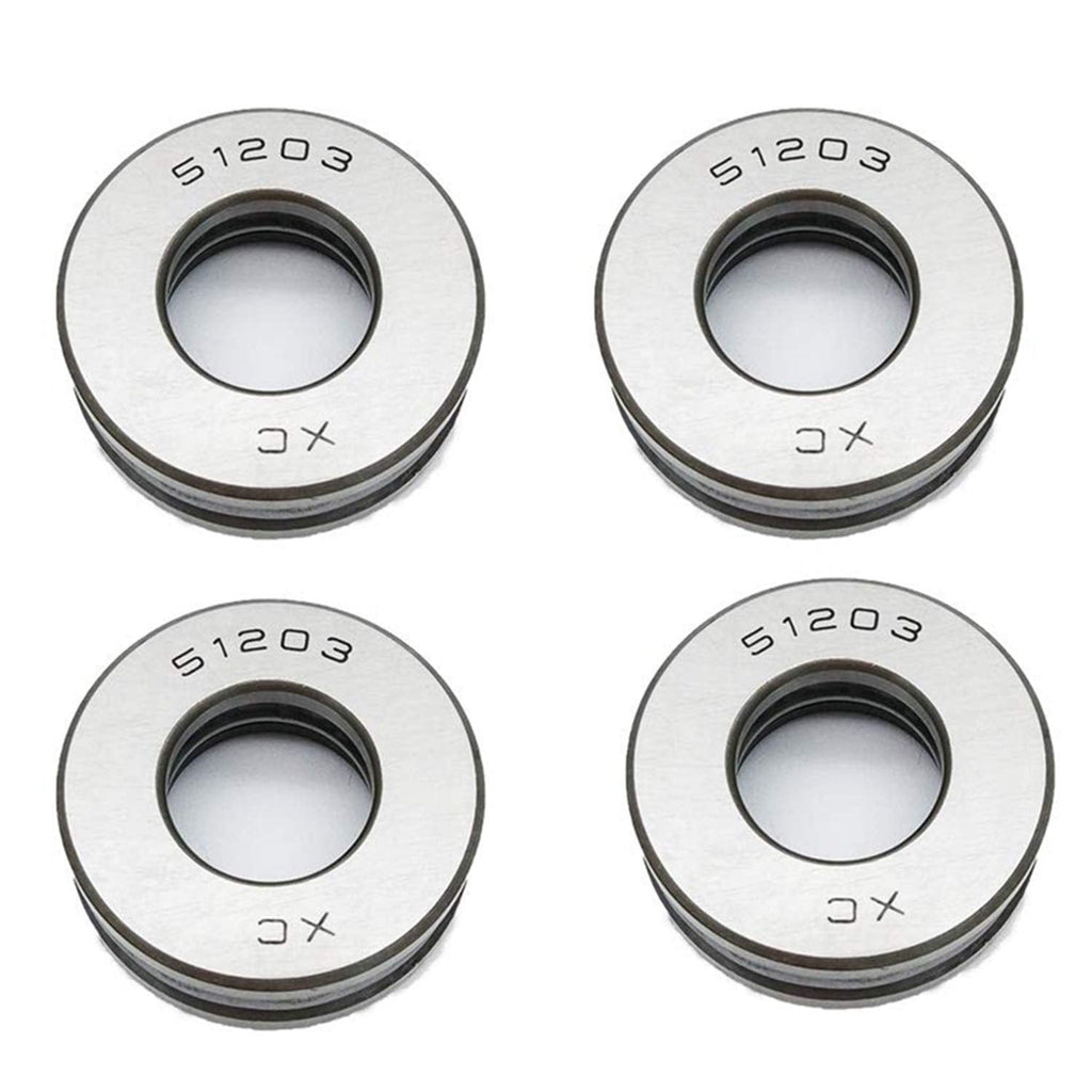  [AUSTRALIA] - XMHF 2Pcs 51203 Carbon Steel Axial Thrust Ball Bearing 17mm x 35mm x 12mm