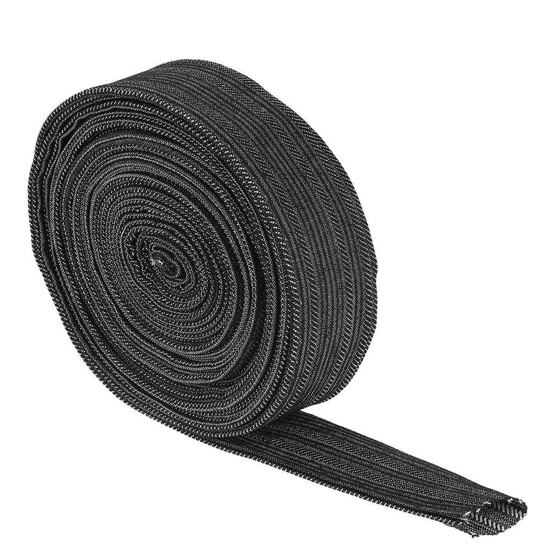  [AUSTRALIA] - 25FT 7.5M Nylon Protective Cable Cover, Hydraulic Hose Protector Sleeve TIG Cable Cover, Nylon Cable Management Sleeve for Welding Torch Hydraulic Hose