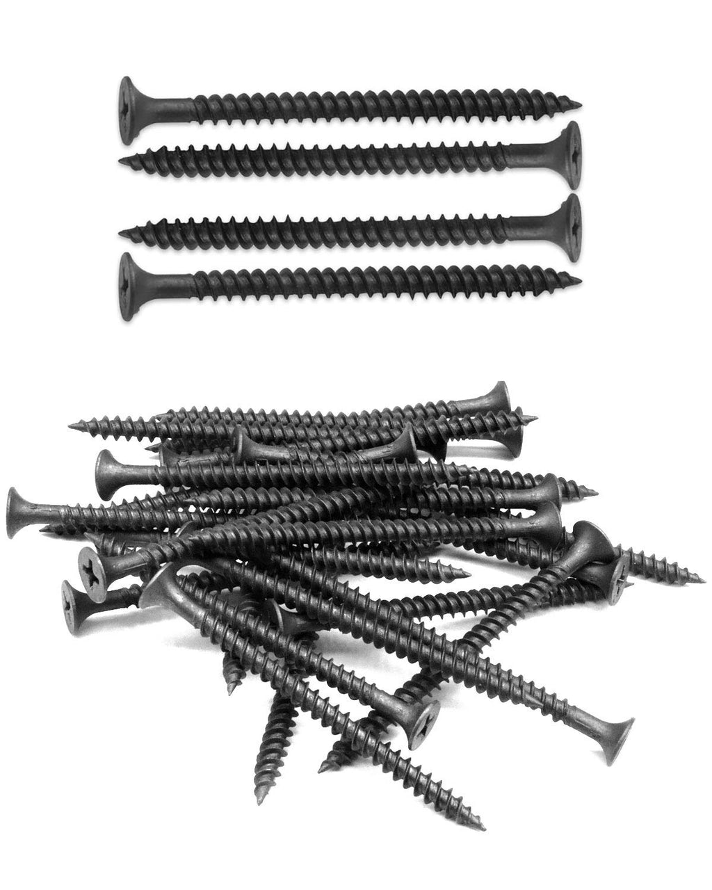  [AUSTRALIA] - IMScrews 50pcs #8x2-3/8" Flat Head Phillips Drywall Screws Fine Thread Sharp Point Wood Screw, Carbon Steel 1022A, Black Phosphate 50 Pcs #8x2-3/8"