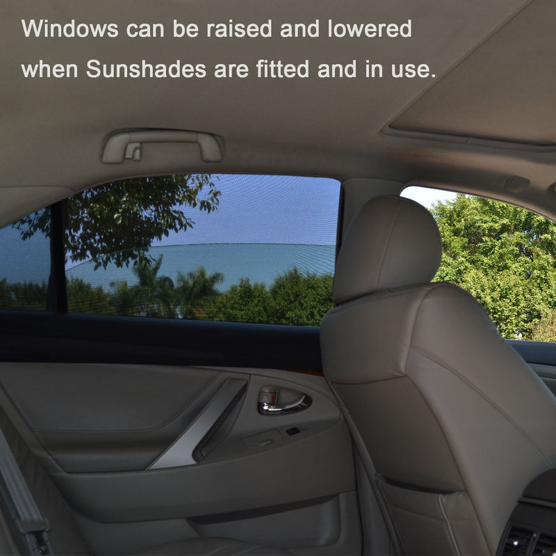 TFY Universal Car Rear Side-Door Square-Window Sunshades - for Vehicles with Side Windows 29.5Inch - 41.5Inch W x 19Inch H (Regular Rectangular Window) Regular Rectangular Window - LeoForward Australia