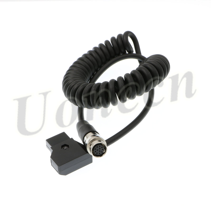  [AUSTRALIA] - Uonecn for ANTON BAUER D-Tap to Hirose 12 Pin Female Power Cable for 1/3" 1/2" 2/3" for Fujinon for Nikon for Canon Angenieux Lens