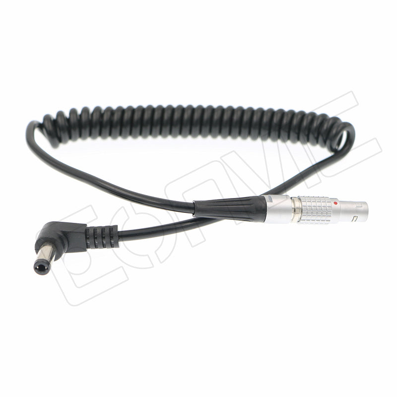  [AUSTRALIA] - Eonvic Teradek Bolt Coiled Power Cable Right Angle DC to 2Pin Male Connector