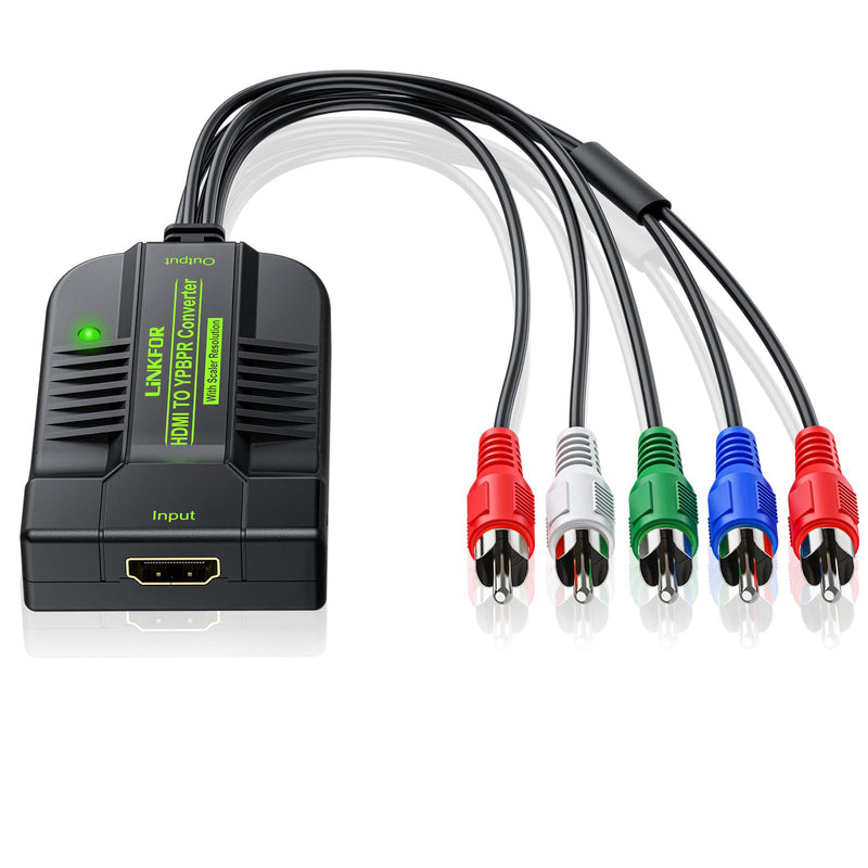  [AUSTRALIA] - LiNKFOR 1080P HDMI to Component Converter Scaler, HDMI Input to YPbPr Convert HDMI to Component, Only HDMI to Component Converter for HDTV Box PC PS3 Roku Blu-Ray DVD (NOT Component to HDMI)