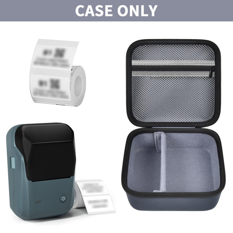  [AUSTRALIA] - Case Compatible with NIIMBOT B1 Label Maker with Auto Identification. Label Printer Storage Carrying Holder for Roll Label Tape. Mini Sticker Printer Organizer for USB Charger & Accessories (Box Only)