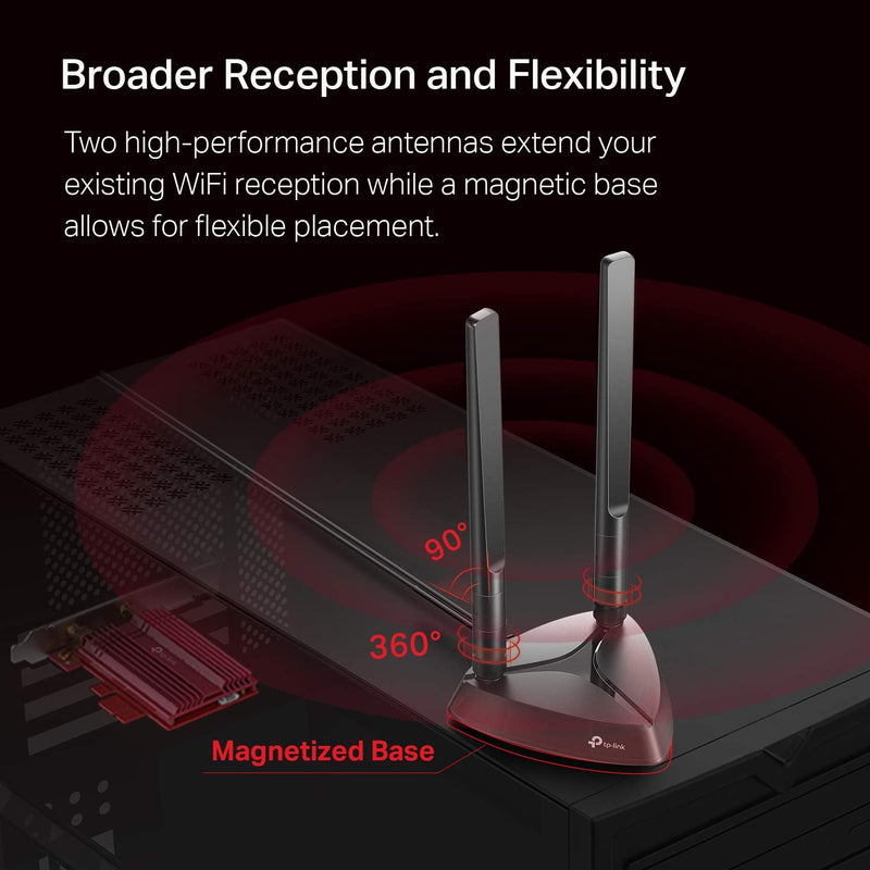  [AUSTRALIA] - TP-Link WiFi 6 AX3000 PCIe WiFi Card (Archer TX3000E), Up to 2400Mbps, Bluetooth 5.0, 802.11AX Dual Band Wireless Adapter with MU-MIMO,OFDMA,Ultra-Low Latency, Supports Windows 11, 10 (64bit) only