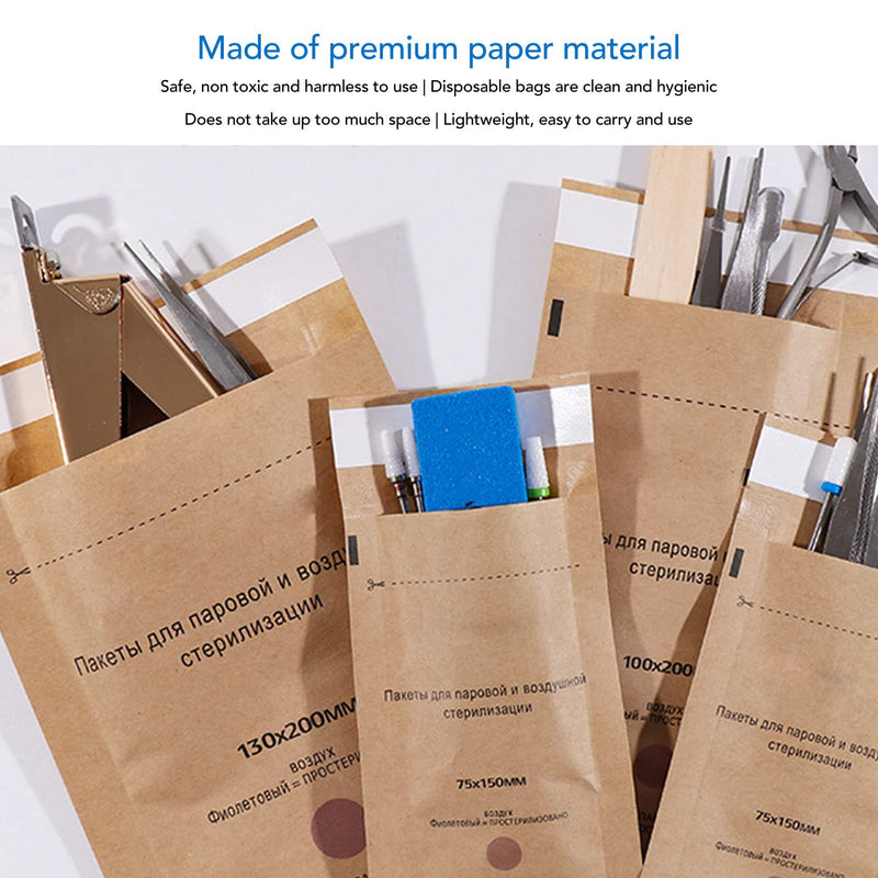  [AUSTRALIA] - Sterilization bags, sterilization bags, sterilization bags for nail tools, bags, craft bags, paper, power instruments, self-sealing with indicator, dental disposable, sterilization and infection