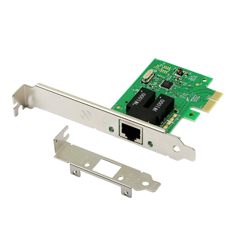  [AUSTRALIA] - CERRXIAN Gigabit Ethernet PCI Express 1x Slot PCI-E Network Card 10/100 / 1000Mbps with Low Profile Bracket for Desktop PC