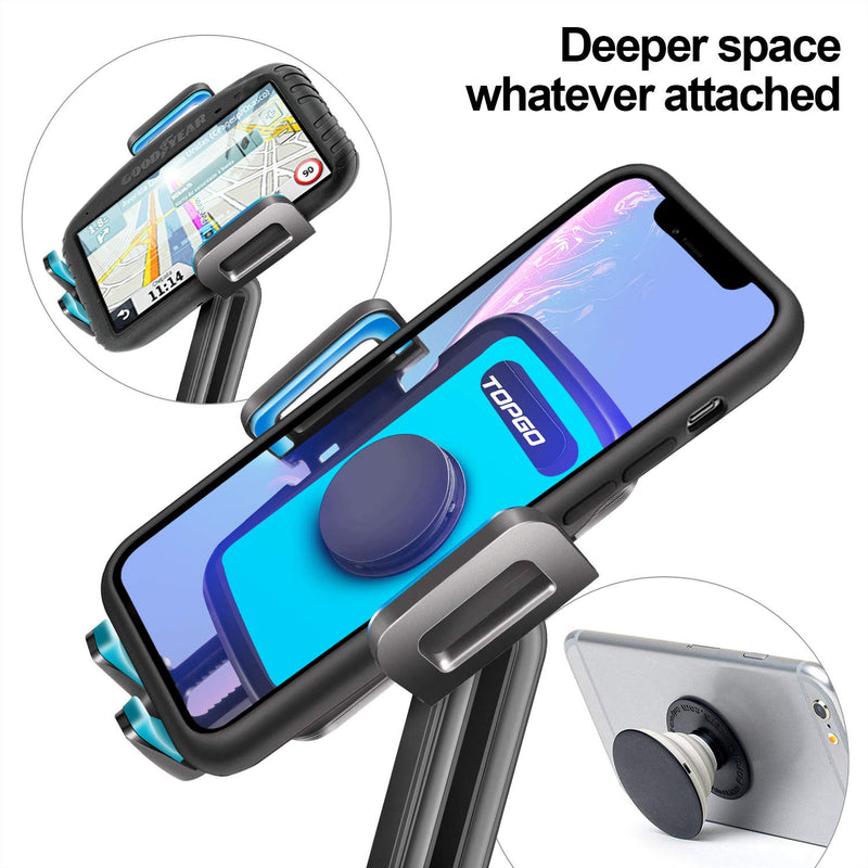  [AUSTRALIA] - Car-Cup-Holder-Phone-Mount Adjustable Pole Automobile Cup Holder Smart Phone Cradle Car Mount for iPhone 11 Pro/XR/XS Max/X/8/7 Plus/6s/Samsung S10 /Note 9/S8 Plus/S7 Edge(Blue) Blue