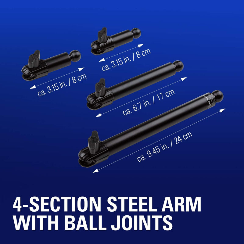  [AUSTRALIA] - Elgato Flex Arm L for Elgato Master Mount, Four Steel Tubes with Ball Joints, Compatible with all Elgato Master Mount Accessories