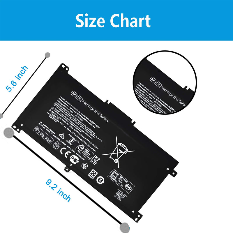  [AUSTRALIA] - Emaks BK03XL Battery for HP Pavilion X360 14-BA000 14M-BA000:14m-ba011dx 14m-ba013dx 14m-ba015dx 14m-ba114dx 14-ba253cl 14-ba125cl 14-ba175nr 14-ba051cl 916366-421 541 916811-855 HSTNN-LB7S UB7G