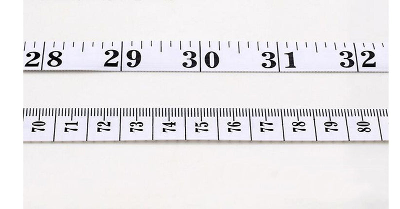 [AUSTRALIA] - Measuring Tape for Body, Double Sided Body Measurement Tape, Flexible Ruler for Weight Loss Medical Body Measurement Sewing Tailor Craft (60-IN White)