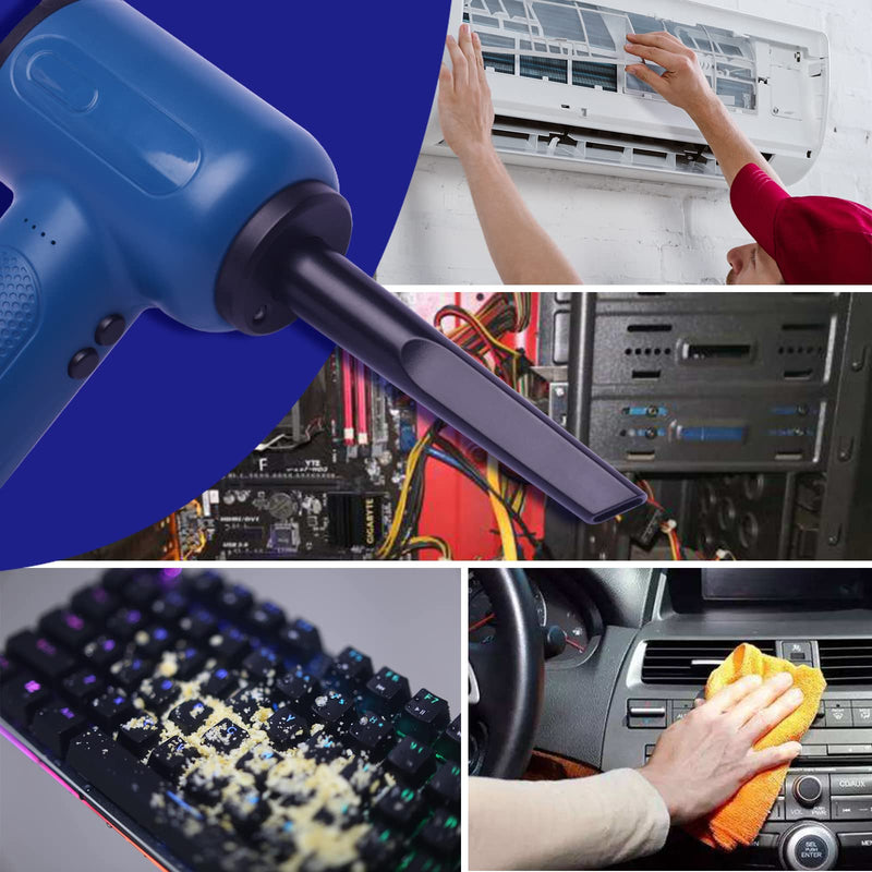  [AUSTRALIA] - Avken Compressed air Duster 120000RPM-Keyboard Cleaner Good Replace Compressed air can - Reusable no Canned air Duster car Duster pc Duster Electric air Duster Compressed air for Computer 9000mAh