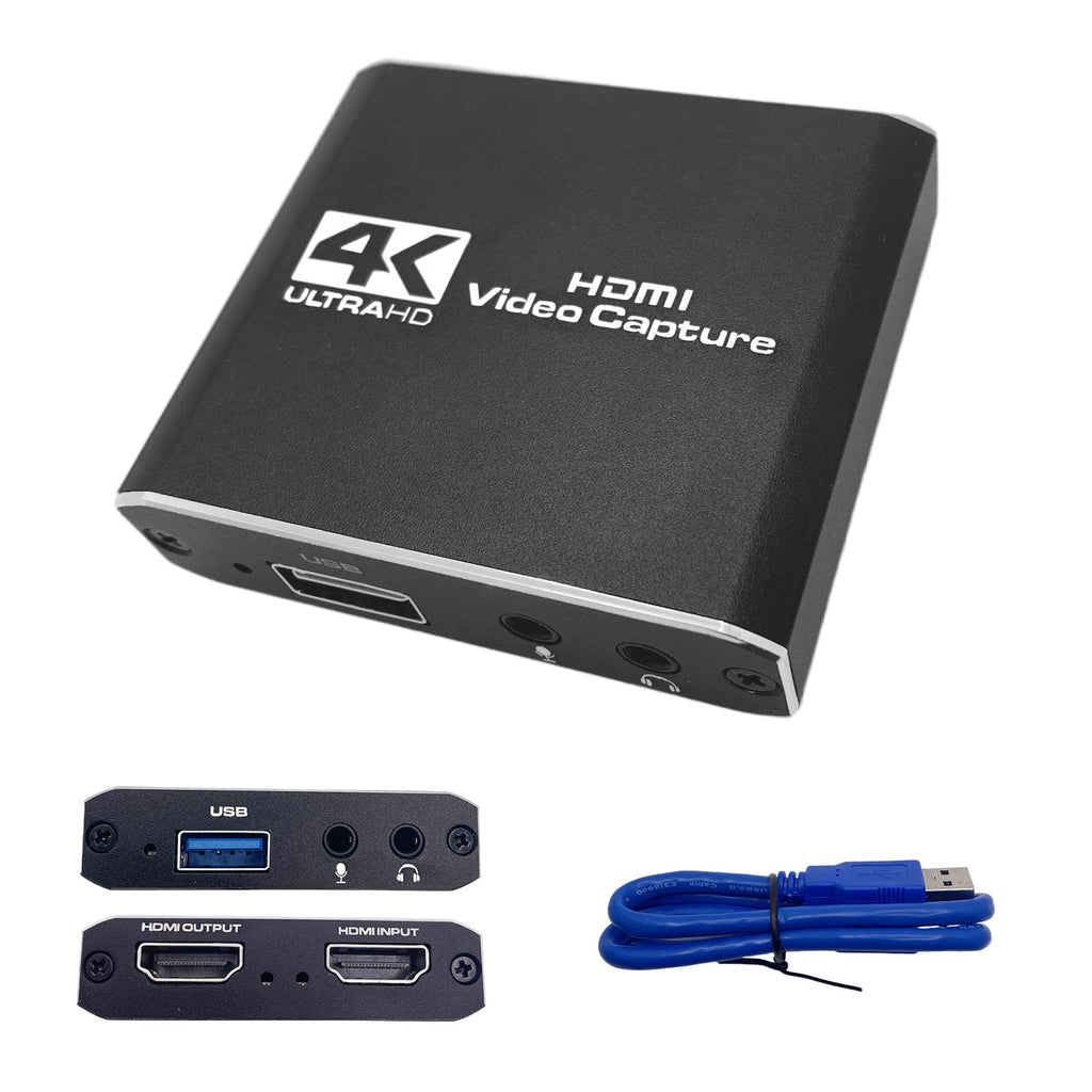  [AUSTRALIA] - Bounabay USB 2.0 HDMI Game Capture Card, 1080P60 HD Video Capture Device with HDMI Passthrough for Monitor, Compatible with OBS, XSplit and Twitch, for PC/Mac